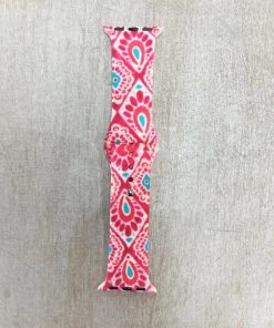 TEN Dollar Boutique Red Flourish Watch Band- 38/40