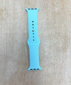 TEN Dollar Boutique Accessories Floral Engraved Sky Blue Watch Band- 38/40