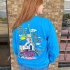 TEN Dollar Boutique Long Sleeves S-3X Then Sings My Soul- Royal Blue