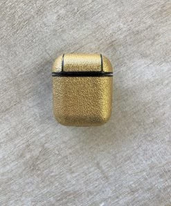 TEN Dollar Boutique Gold Leather AirPod Case