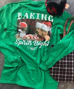 TEN Dollar Boutique $5 SALE!! Baking Spirits Bright Long Sleeve-SIZE SMALL
