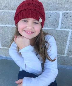 TEN Dollar Boutique Kid's C.C Classic Beanie- Red