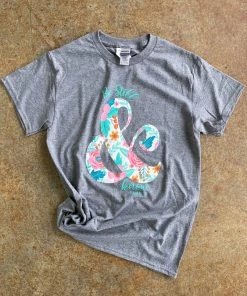 TEN Dollar Boutique Short Sleeves S-3X Be Still & Know- Heather Charcoal