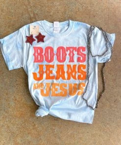 TEN Dollar Boutique Boots, Jeans & Jesus- Blue Crystal Wash