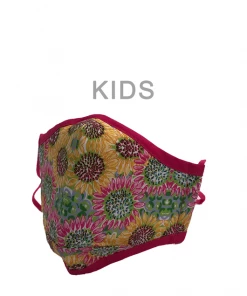 TEN Dollar Boutique Pink & Yellow Sunflower Face Mask- Youth Accessories