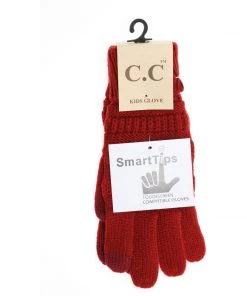 TEN Dollar Boutique Kid's C.C Gloves- Red