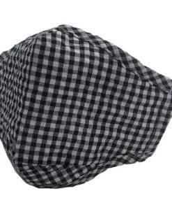 TEN Dollar Boutique Accessories Black Gingham Face Mask- Adult