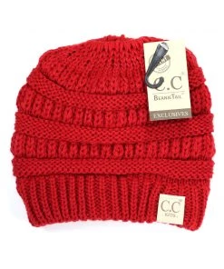 TEN Dollar Boutique Kid's C.C Classic Beanie- Red