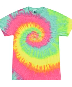 TEN Dollar Boutique Tie Dye Short Sleeve - Minty Rainbow Short Sleeves S-3X