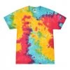 TEN Dollar Boutique Short Sleeves S-3X Tie Dye Short Sleeve - Multi Rainbow