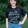 TEN Dollar Boutique On The Eighth Day- Black Short Sleeves S-3X
