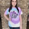 TEN Dollar Boutique Be Kind- Jelly Bean Tie Dye- SIZE LARGE Short Sleeves S-3X