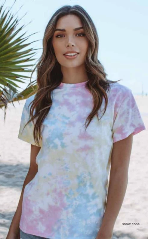 TEN Dollar Boutique Short Sleeves S-3X Tie Dye Short Sleeve - Snow Cone 3 TEN Dollar Boutique Short Sleeves S-3X Tie Dye Short Sleeve - Snow Cone