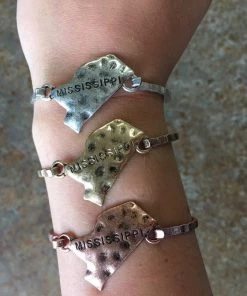 TEN Dollar Boutique Mississippi Stamped Bracelets Accessories