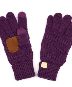 TEN Dollar Boutique Kid's C.C Gloves- Dark Purple