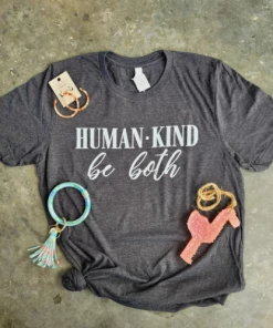 TEN Dollar Boutique Human Kind Be Both- Heather Charcoal