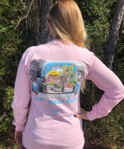 TEN Dollar Boutique Love Grows Here Long Sleeve- Light Pink