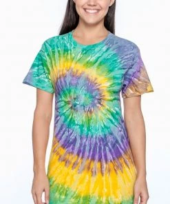 TEN Dollar Boutique Tie Dye Short Sleeve - Mardi Gras