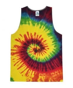 TEN Dollar Boutique Tie Dye- Tank- Reactive Rainbow Tie Dye Tees