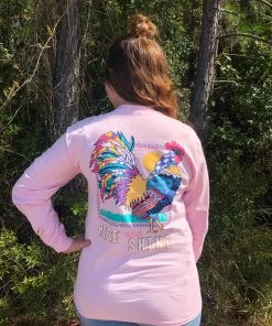 TEN Dollar Boutique Rise & Shine - Light Pink Long Sleeves S-3X