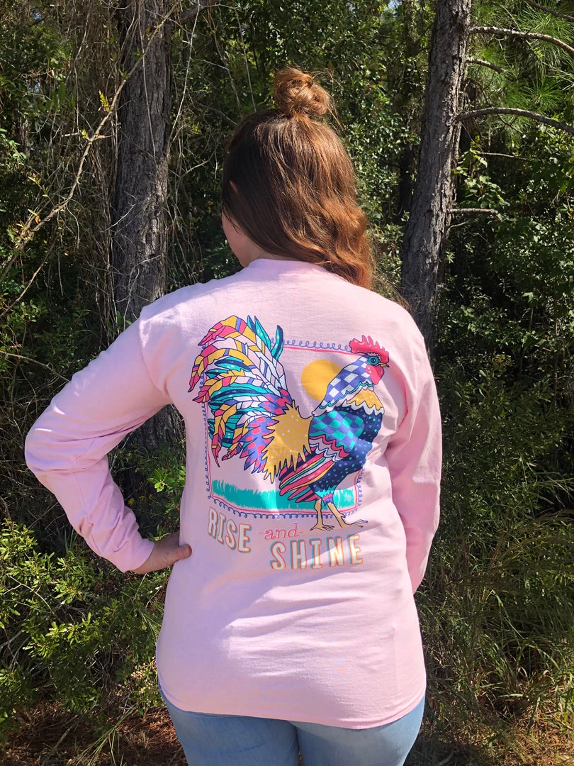 TEN Dollar Boutique Rise & Shine - Light Pink Long Sleeves S-3X 3 TEN Dollar Boutique Rise & Shine - Light Pink Long Sleeves S-3X