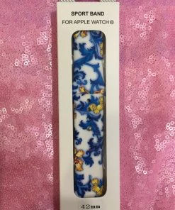 TEN Dollar Boutique Accessories Royal Blue Floral - 42MM